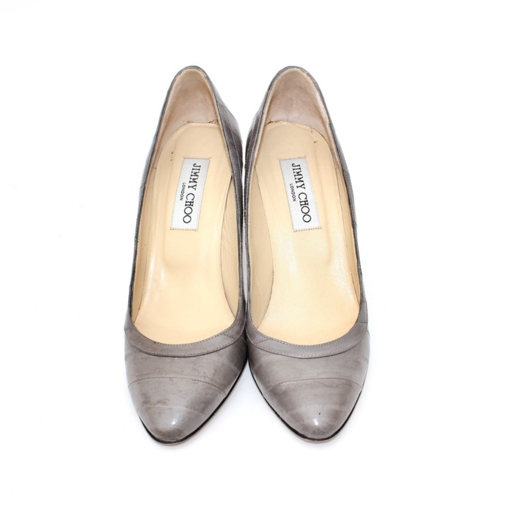 Gray leather Jimmy Choo Pumps